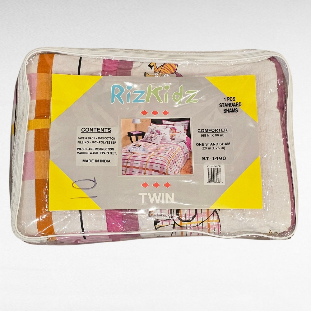 RizKidz Punk Rock Animals Twin 2 PC Comforter Set